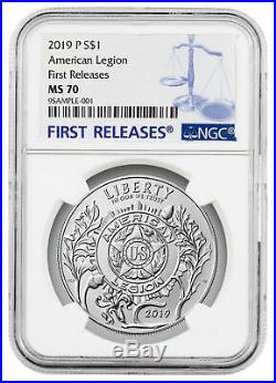 2019 P American Legion 100th Commem Silver Dollar NGC MS70 FR SKU57428