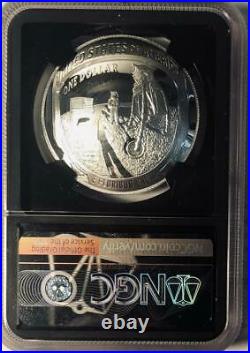 2019-P- Apollo 11 50th Anniversay Silver Commemorative Dollar NGC PF-69 UCAM