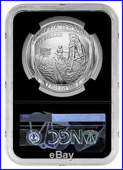 2019 P Apollo 11 50th Anv Commemorative Silver Dollar NGC MS69 FR Black SKU57271