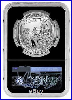 2019 P Apollo 11 50th Silver Dollar NGC PF70 FR Blk Astronaut SKU57202
