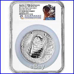 2019-P Proof $1 Apollo 11 50th Ann 5oz. Silver Dollar NGC PF70UC FDOI ASF Label
