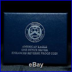 2019-S Enhanced Reverse Proof American Silver Eagle Dollar NGC Graded PF 70