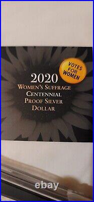 2020 P US Women's Suffrage Commemorative Proof Silver Dollar NGC PF70 UCAM
