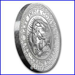2020 St. Helena Silver 1oz JAPANESE Trade Dollar Restrike East India Co MS 69