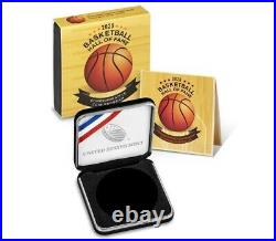 2020-p Basketball Hof Colorized Proof Silver Dollar, Ngc Pf69 Uc, First Release