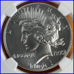 2021 $1 Peace Silver Dollar NGC MS69