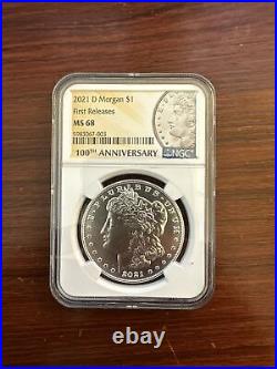 2021 D Morgan Silver Dollar 100th Anniversary Denver NGC MS68 First Releases