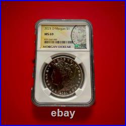 2021 D Morgan Silver Dollar NGC MS-69 100th Anniversary 2021 D Morgan Silver Dollar NGC MS-69 100th Anniversary