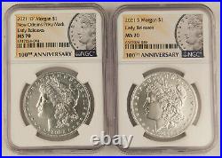 2021 Morgan CC S D O P & Peace Silver Dollar 6 Coin Set NGC MS70 Early Releases
