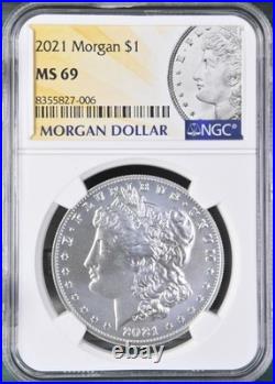 2021 Morgan Silver Dollar NGC MS69 BX2021