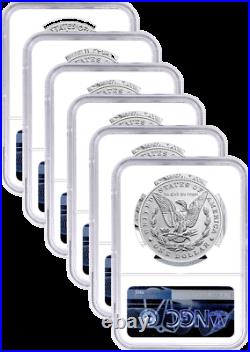 2021 Morgan and Peace Dollar 100th Anniv 6 Coin Set NGC MS70 Advanced Release