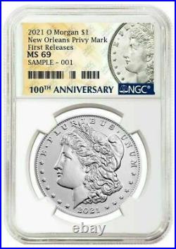 2021 O Morgan Silver Dollar $1 NGC MS 69 First Releases Original Box IN HAND