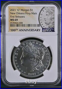 2021 O NGC MS69 MORGAN SILVER DOLLAR FIRST RELEASES New Orleans Privy %Mark10