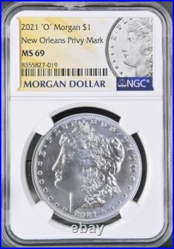 2021 O New Orleans Privy Morgan Silver Dollar NGC MS69 BX2021