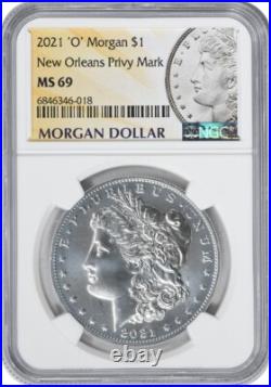 2021-O Privy Morgan Silver Dollar MS69 NGC