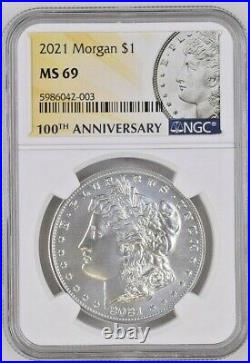 2021 (P) Morgan Silver Dollar MS69 NGC