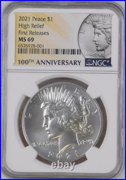 2021 P Peace Dollar NGC MS69 First Releases