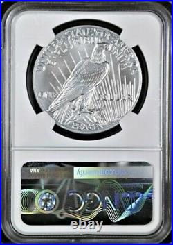 2021 Peace High Relief Silver Dollar, Ngc Ms 70 First Release, In Hand