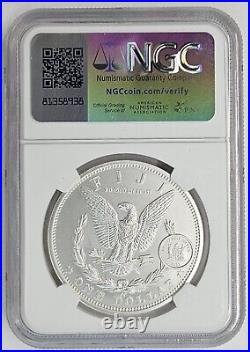 2023 1oz. 999 Silver Fiji 1893 CC Morgan Silver Dollar NGC MS70