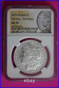 2023 MS 70 Morgan Silver Dollar NGC Fun Show First Day Issue Certified OCE 1002
