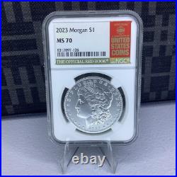 2023 MS 70 Morgan Silver Dollar NGC Red Book Holder Perfect Graded Coin