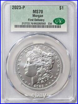 2023-P Morgan Silver Dollar CAC CACG PCGS NGC MS70 First Delivery