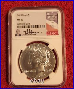 2023 Peace silver dollar NGC MS 70