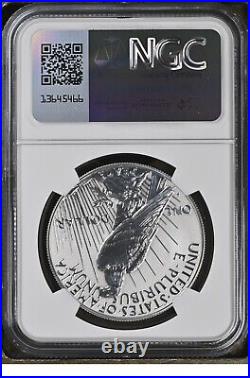 2023 S $1 Peace Silver Dollar NGC Reverse PF70 Yellow Label %