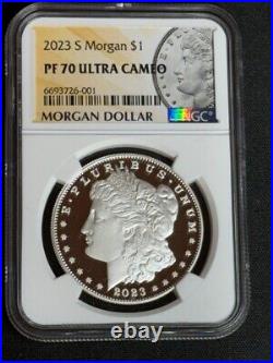 2023 S NGC PF70 ULTRA CAMEO Morgan Proof Silver Dollar Coin $1 San Francisco Gem