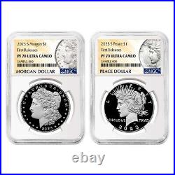 2023 S Proof Morgan and Peace Silver Dollar NGC PF70UC FR