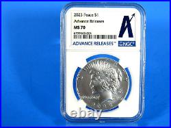 2023 Uncirculated Silver Peace Dollar NGC Ms 70 Advanced Releases