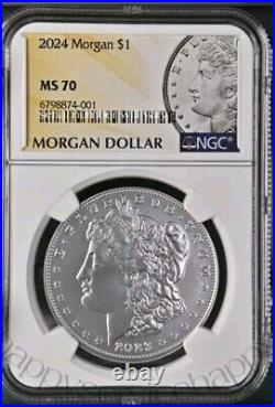 2024 Morgan American Silver Dollar Uncirculated NGC MS70 MS 70! %