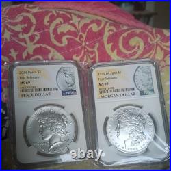 2024 Morgan & Peace Silver Dollar Uncirculated NGC MS69 first Releases item #6 2024 Morgan & Peace Silver Dollar Uncirculated NGC MS69 first Releases item #6