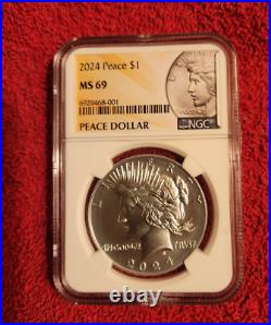 2024 Peace silver dollar NGC MS 69