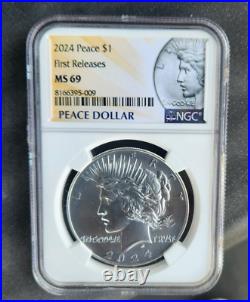 2024 Peace silver dollar NGC MS 69 First Releases