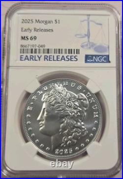 2025 Morgan Silver Dollar $1 NGC MS69