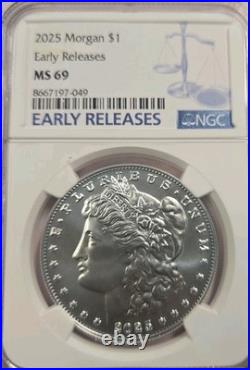 2025 Morgan Silver Dollar $1 NGC MS69