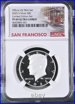 2025 S Kennedy SILVER 99.9% Half Dollar 50C NGC PF69 FDOI UCam San Francisco! %