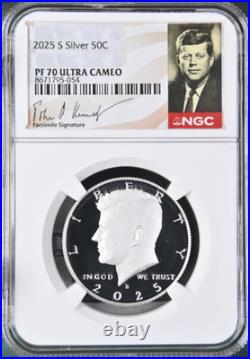 2025 S Silver Kennedy Half Dollar 50C NGC PF70 UCam