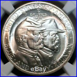 ABSOLUTELY GORGEOUS MS-64+ 1936 Gettysburg Half Dollar Commemorative NGC