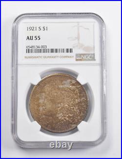 AU55 1921-S Morgan Silver Dollar NGC Crusty Original Coin 3425