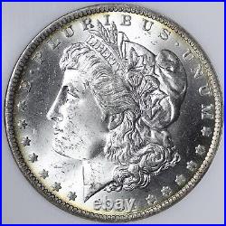 BU 1884-O Morgan Silver Dollar NGC MS64 Rev Tone Old Big Fat Fatty Holder XLM