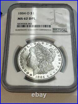 Beautiful 1884 O Morgan Silver Dollar NGC MS 62 Deep Proof-Like DPL