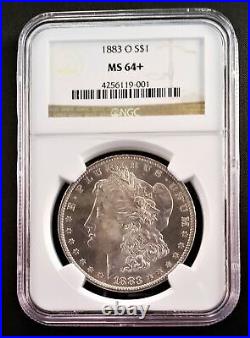 Blue Chip Quality 1883-O Morgan Silver Dollar NGC MS64+ AL737