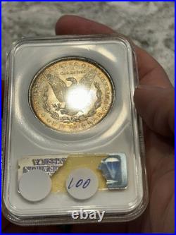 Dual Toning Ngc Ms64 1884 O Morgan Silver Dollar-old Fatty Holder! Nice Color