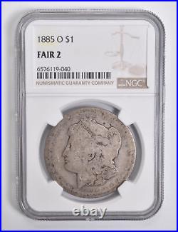 FAIR 2 1885-O Morgan Silver Dollar NGC Lowball Low Ball 4534