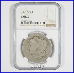 FAIR 2 1891-O Morgan Silver Dollar Graded NGC LOW BALL 7199