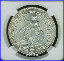 G. B. /u. K. /england 1930 Trade Dollar Silver Coin, Certified Ngc Ms63