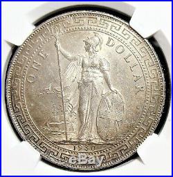 Great Britain 1930-B Silver Trade Dollar NGC MS-63