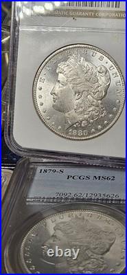 LUSTER + MS 64! 1880 S Morgan Dollar NGC90% Silver Dollar